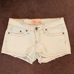 NWOT Vintage Havana Teal Jean Shorts